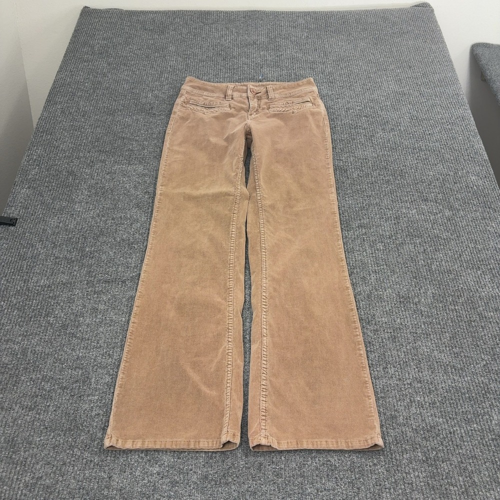 Christopher Blue Pants Womens 8 Tan Corduroy Wide Leg Flare Boho Y2K